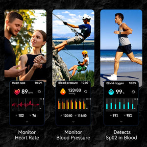 OUKITEL BT80 1000mAh Battery Capacity 5ATM Waterproof Rugged Outdoor Watch OUKITEL